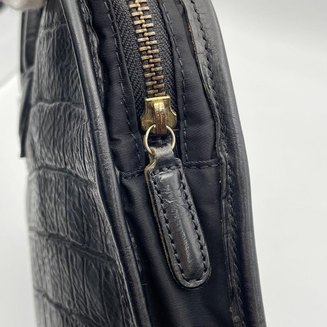 やま様 美品✨フェリージ　ブリーフケース　ビジネス　クロコダイル