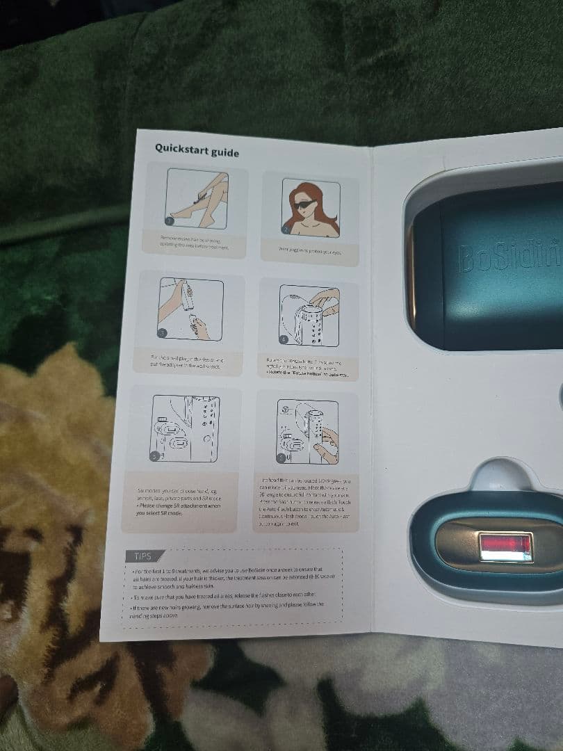 Bosidin ボシディン レーザー光脱毛器 家庭用脱毛器 ブラック