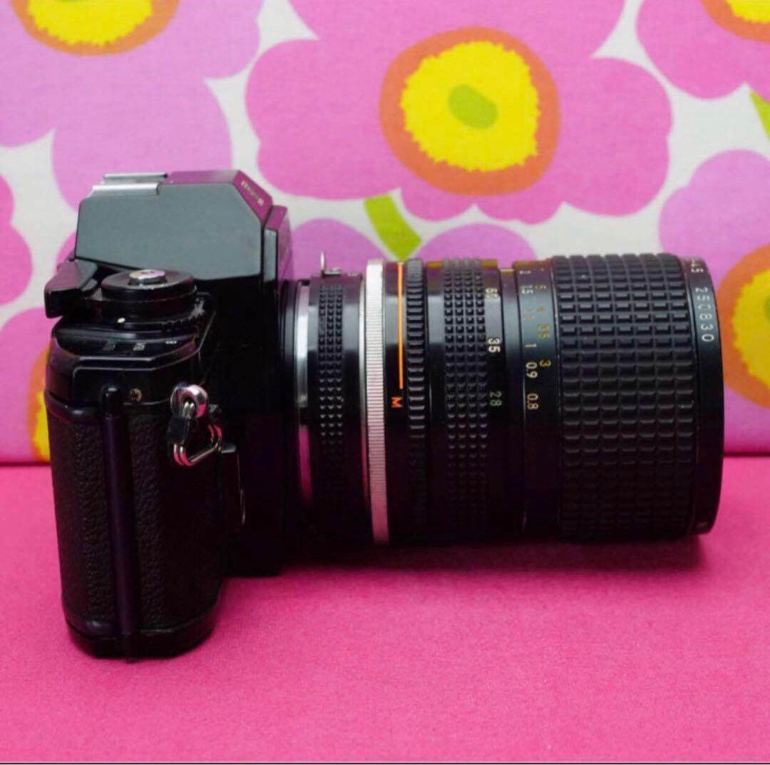 カメラ女子に❤️EM❤️Ai-S:28-85mm付き❤️ニコン MFフィルムカメラ