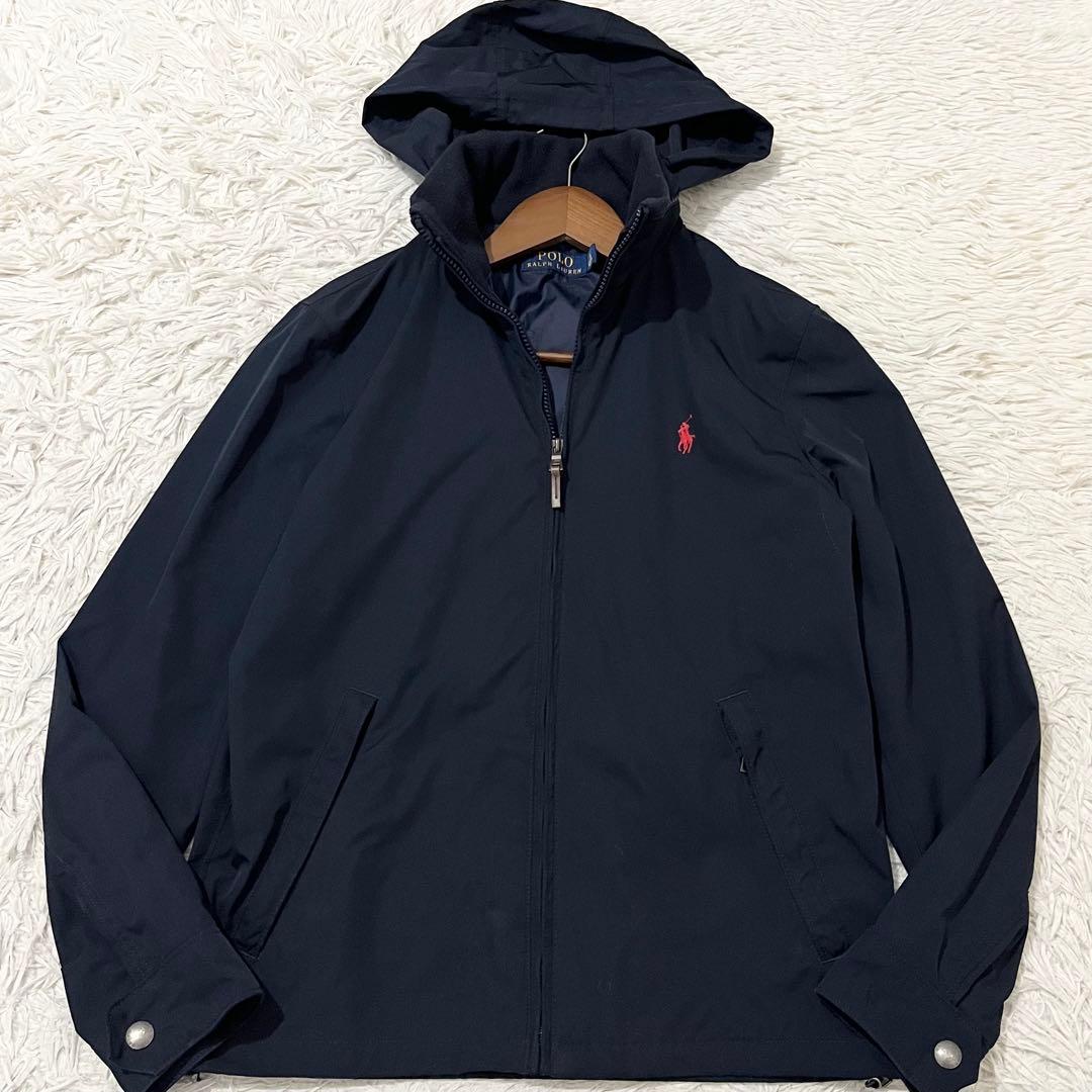✨美品✨ポロラルフローレン　スイングトップ　ブルゾン　ポニー刺繍　ネイビー　XS