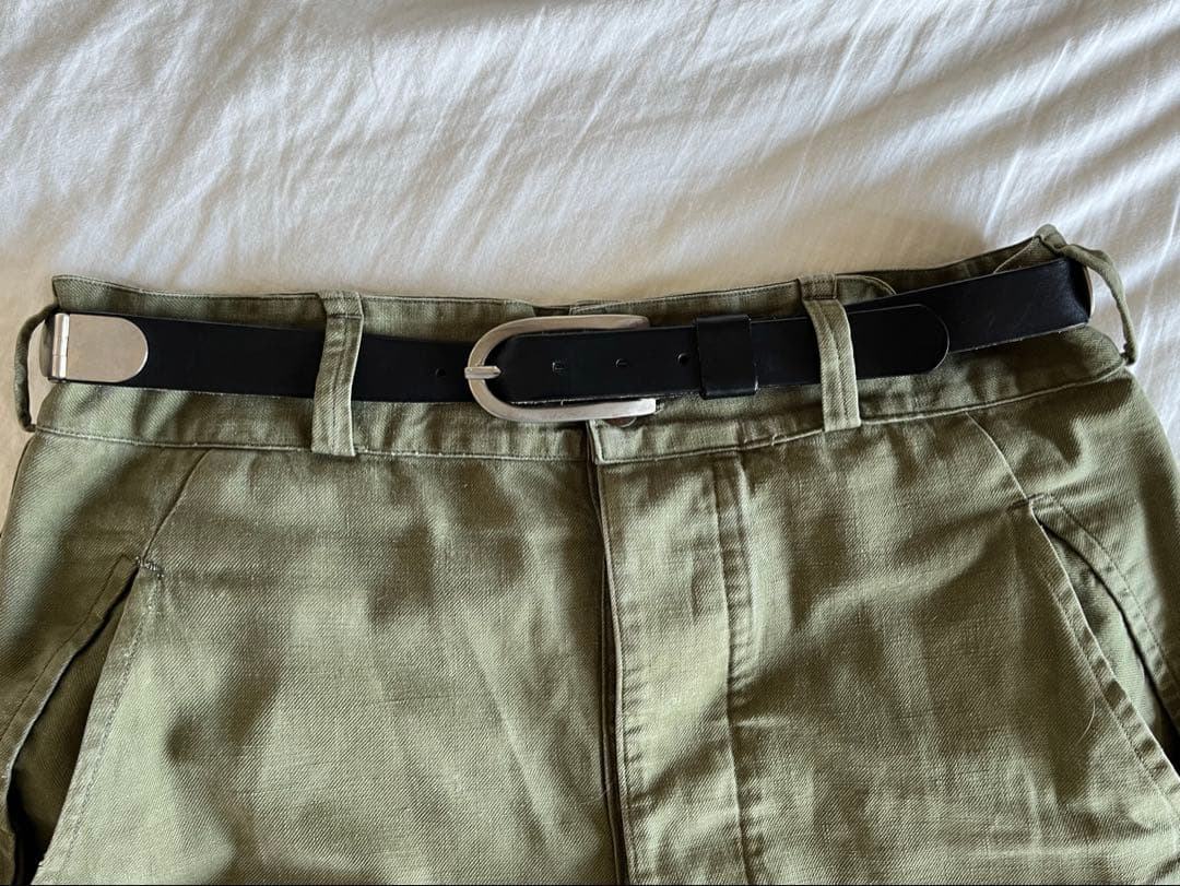 メゾンマルジェラ　レザーベルト　黒　Maison Margiela メンズ