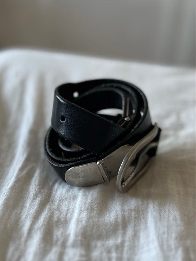 メゾンマルジェラ　レザーベルト　黒　Maison Margiela メンズ