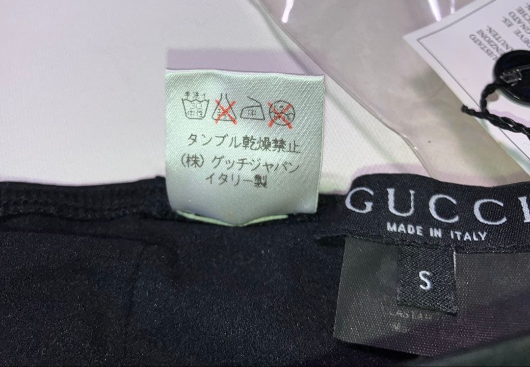 正規品 GUCCI グッチ Ｔバック 下着 サイズ ロゴ レア ブラック 未使用