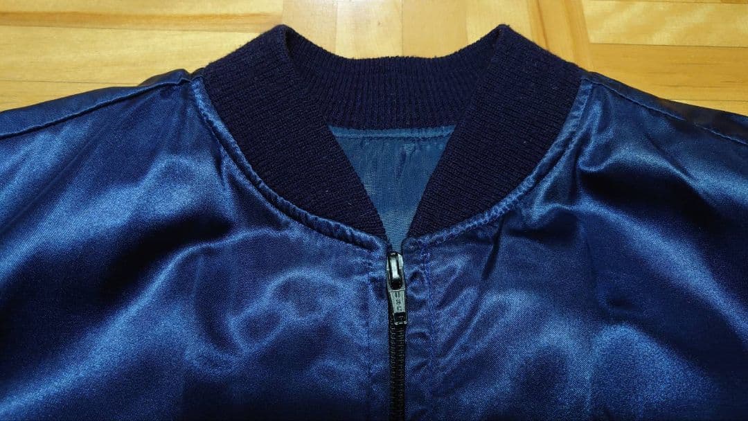 スカジャン　キティーホーク　ネイビー　ナイロン　レア　ヴィンテージ