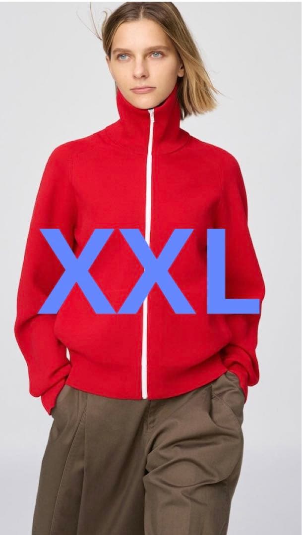ユニクロC ミラノリブフルジップカーディガン　XXL