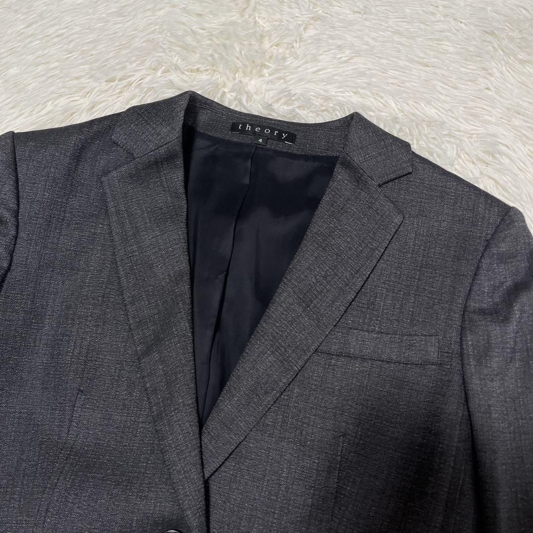 【美品】Theory パンツスーツ　セットアップ　ダークグレー