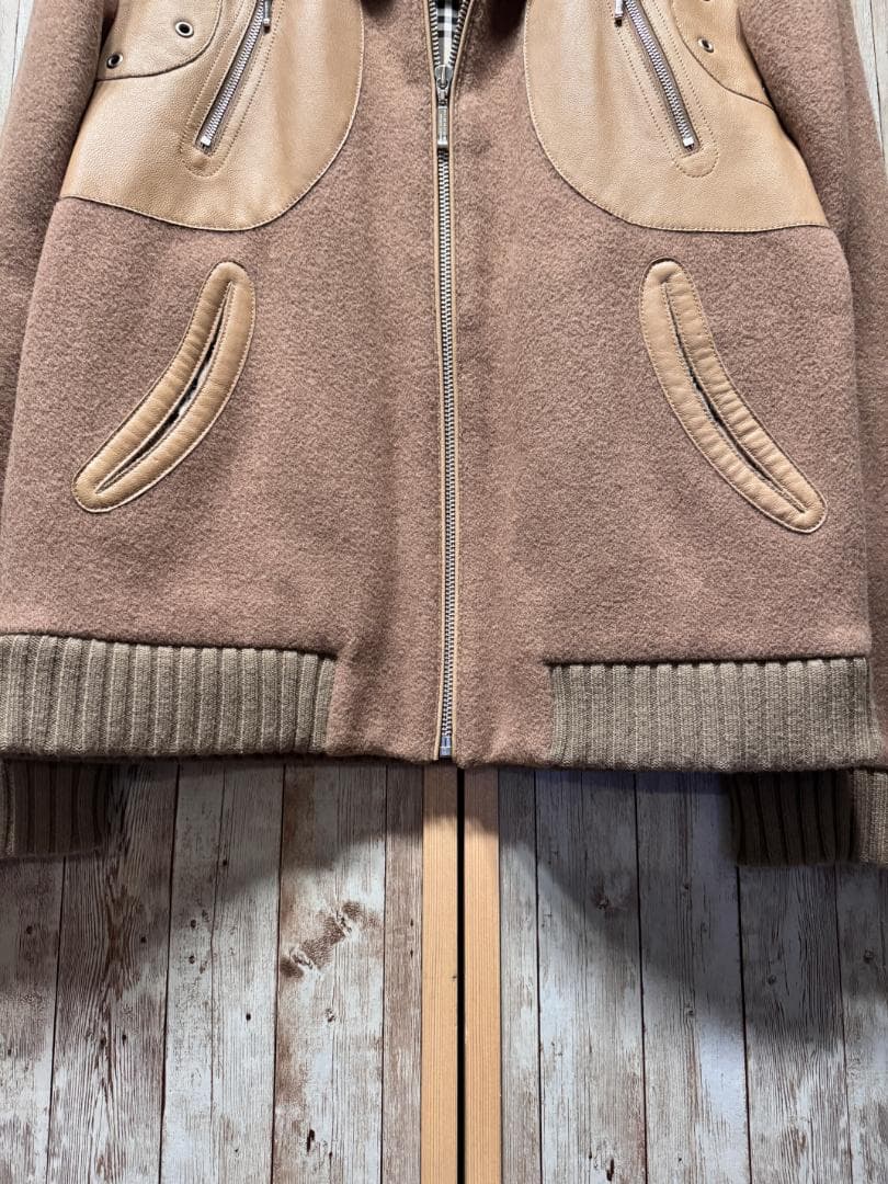 BURBERRY BLACK LABEL ライダースジャケット　ベージュ　M