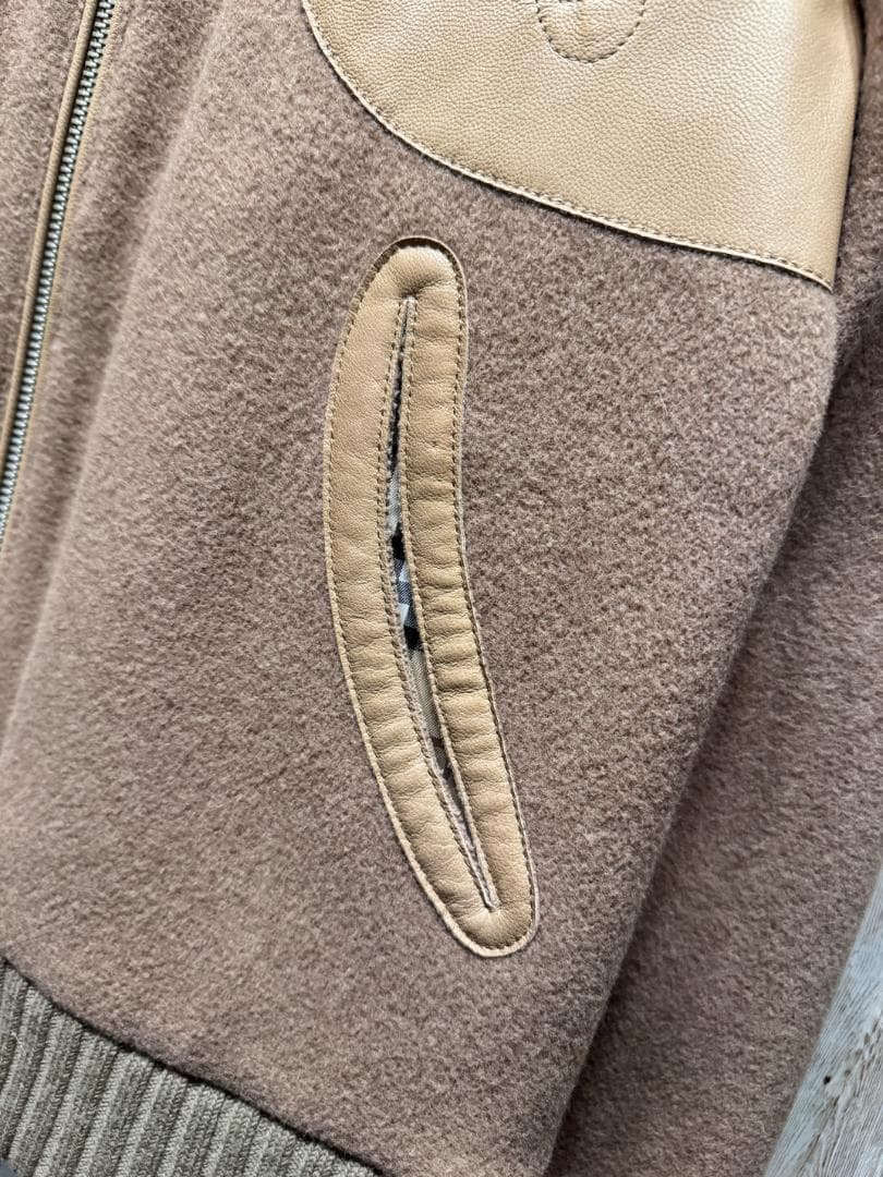 BURBERRY BLACK LABEL ライダースジャケット　ベージュ　M