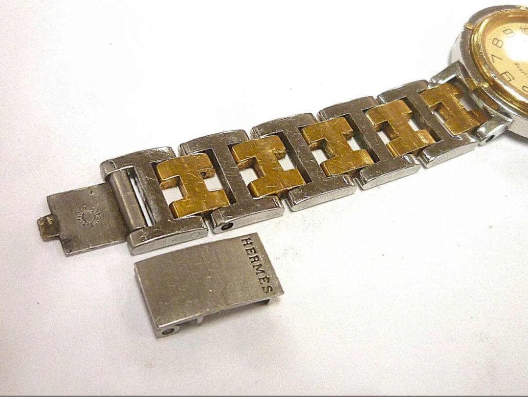 【エルメス】HERMÈSクリッパー　クォーツ　動作品　訳アリ　ジャンク