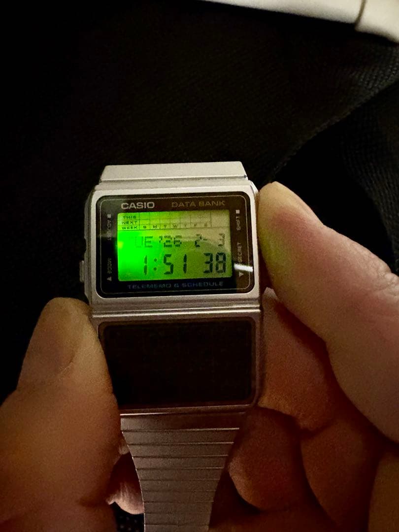 CASIO カシオ データバンクDBCー610 シルバー　電池交換済