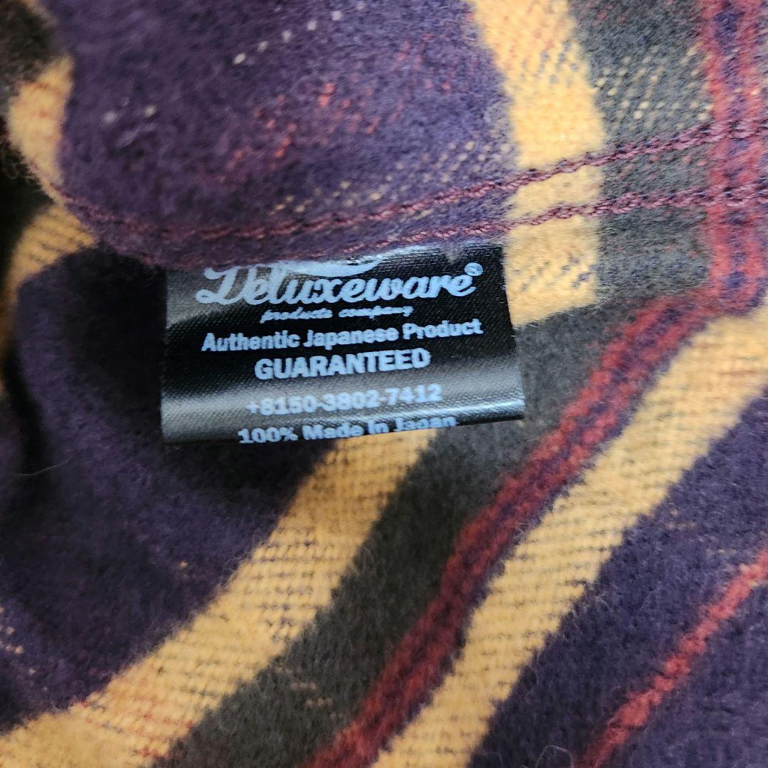 美品！デラックスウエア ヘビーネルシャツ L HV-55 DELUXEWARE