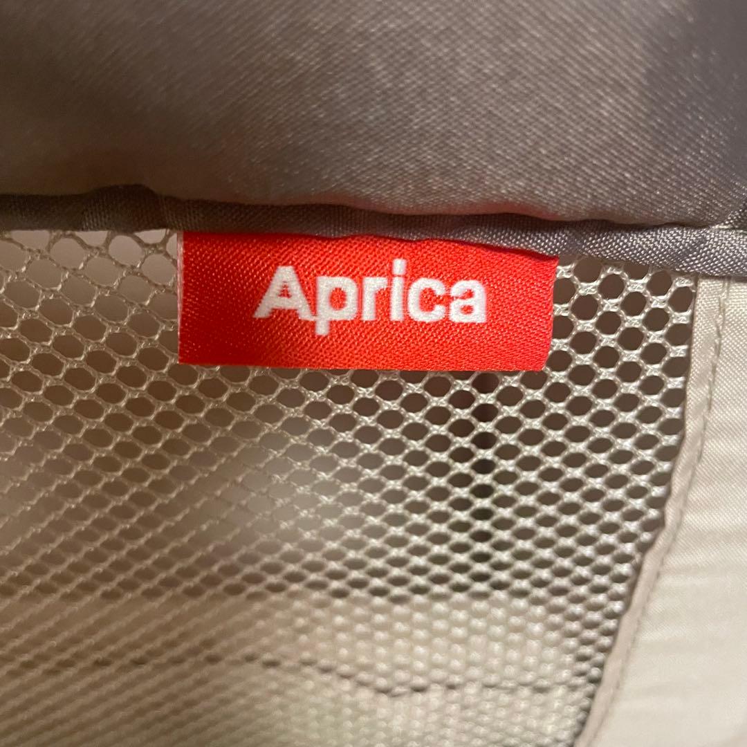 【美品】　アップリカ　ココネルエアー　折りたたみ式ベビーベッド　ブラウン