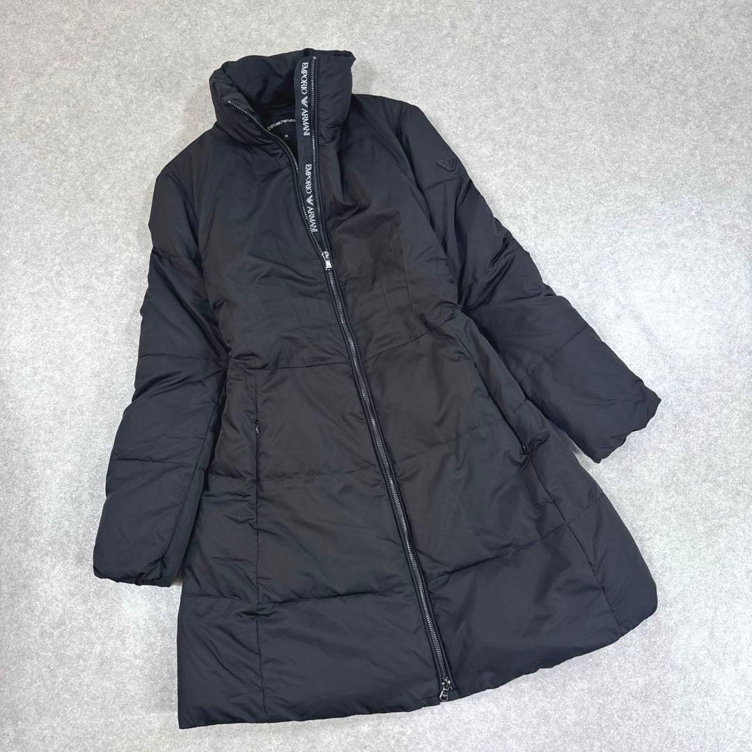 EMPORIO ARMANI エンポリオアルマーニ Aライン ロングダウンコート