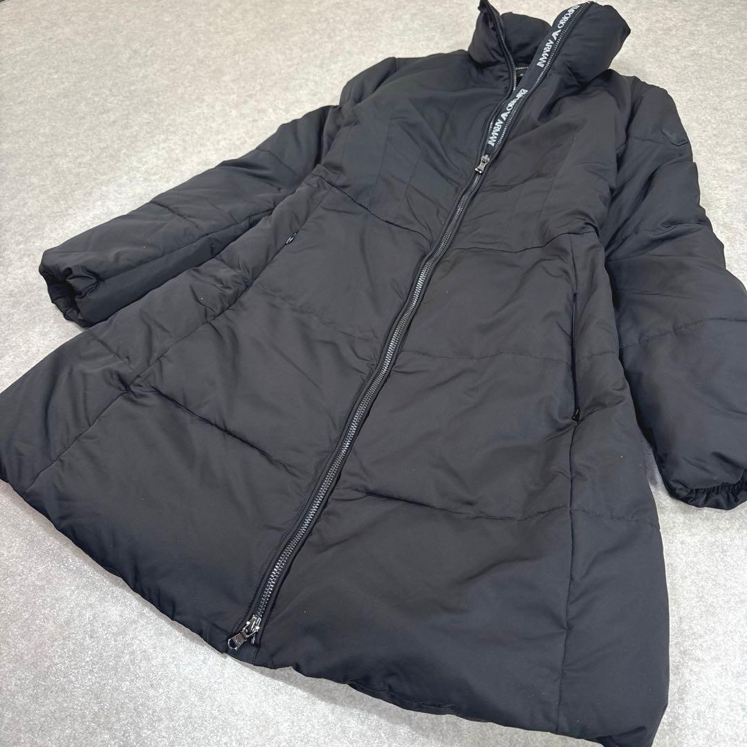 EMPORIO ARMANI エンポリオアルマーニ Aライン ロングダウンコート