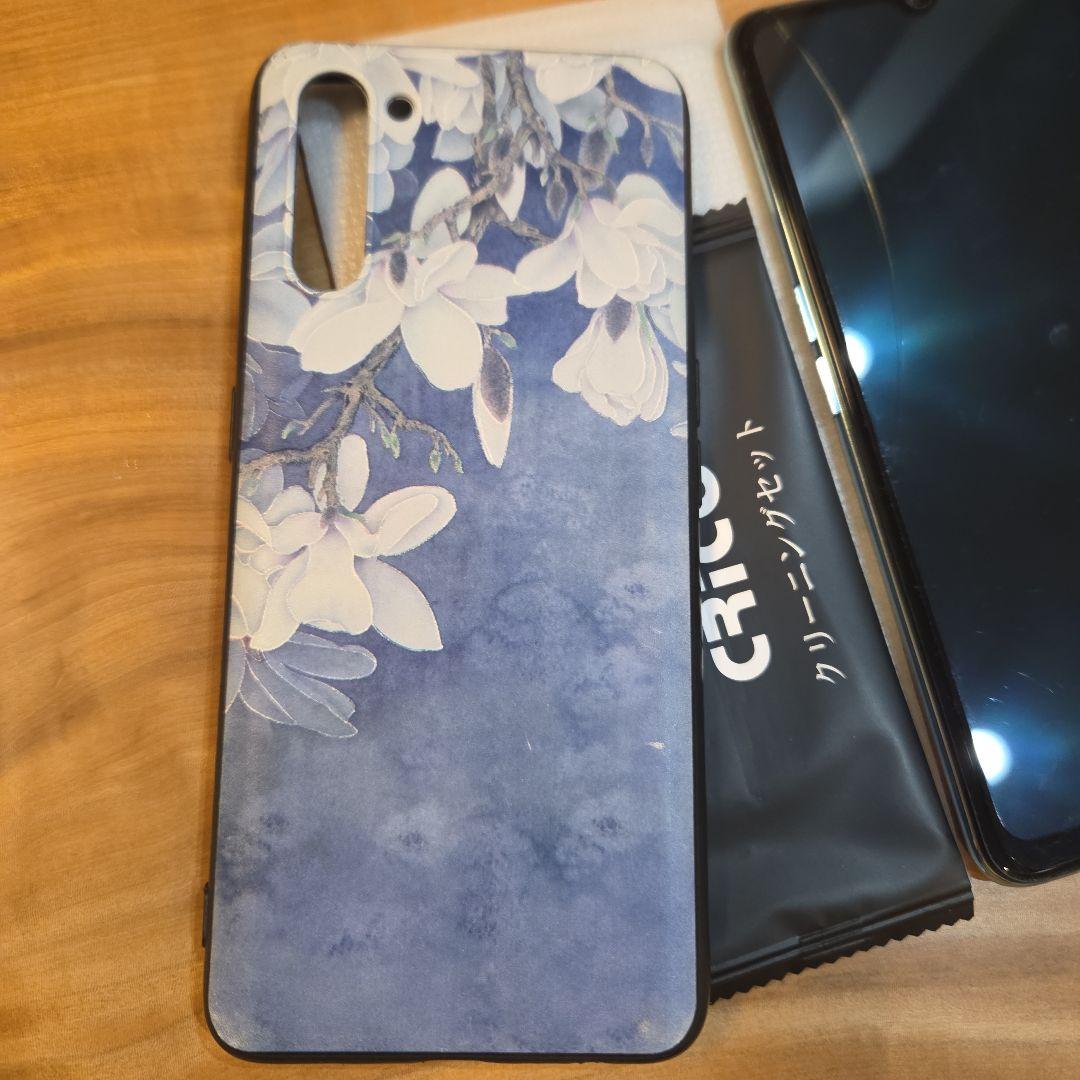 スマートフォン，OPPO　Reno３A　SIMフリー　カバー付き