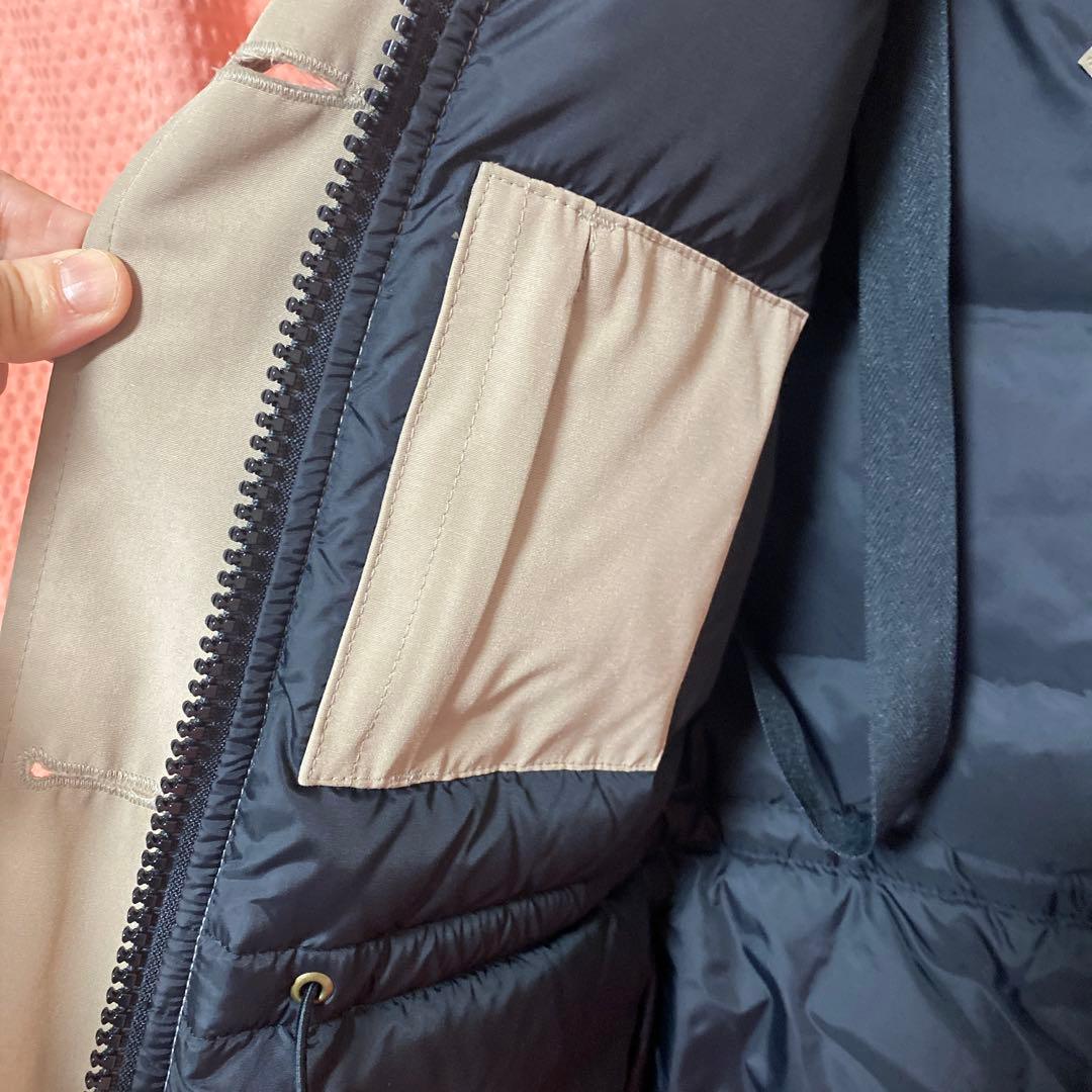   ダウン　ベージュ ブロンテパーカ