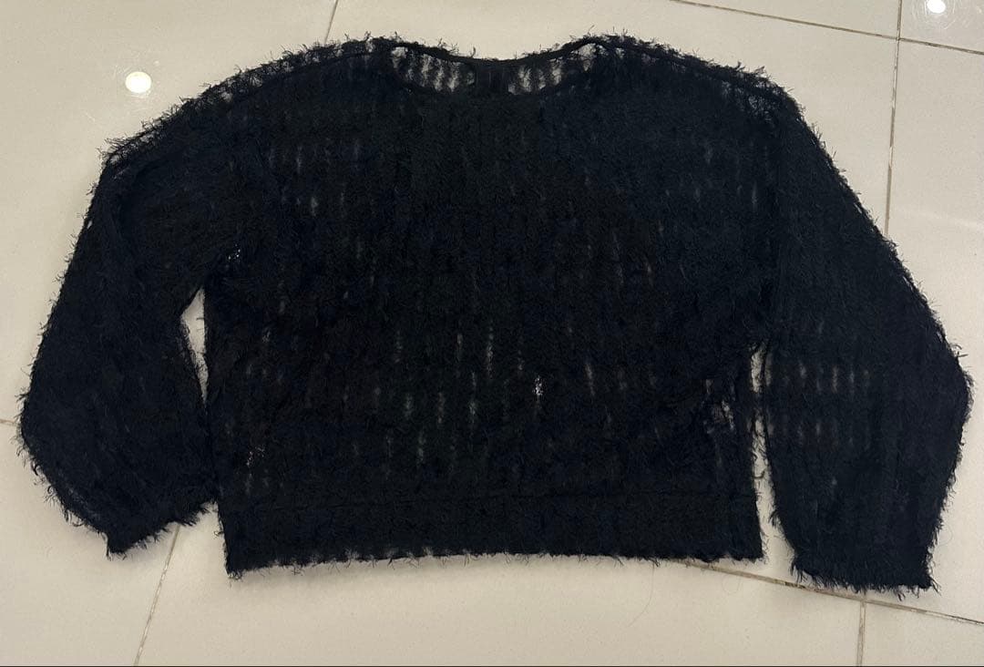 イデアルーチェ　チュールシャギープルオーバー　ネイビー