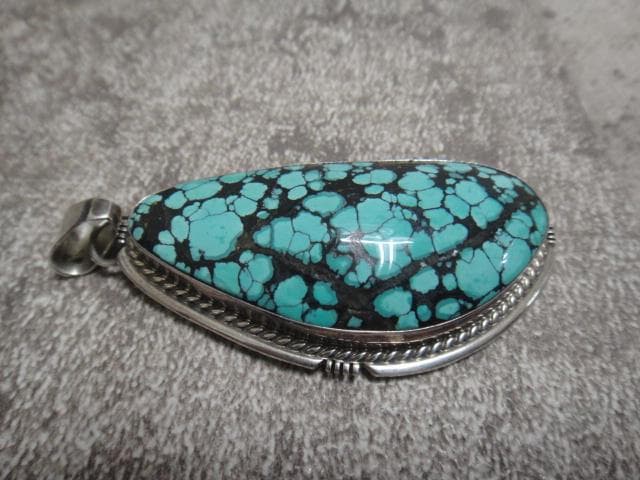 ra-1074)ナバホ族 ターコイズペンダントトップ