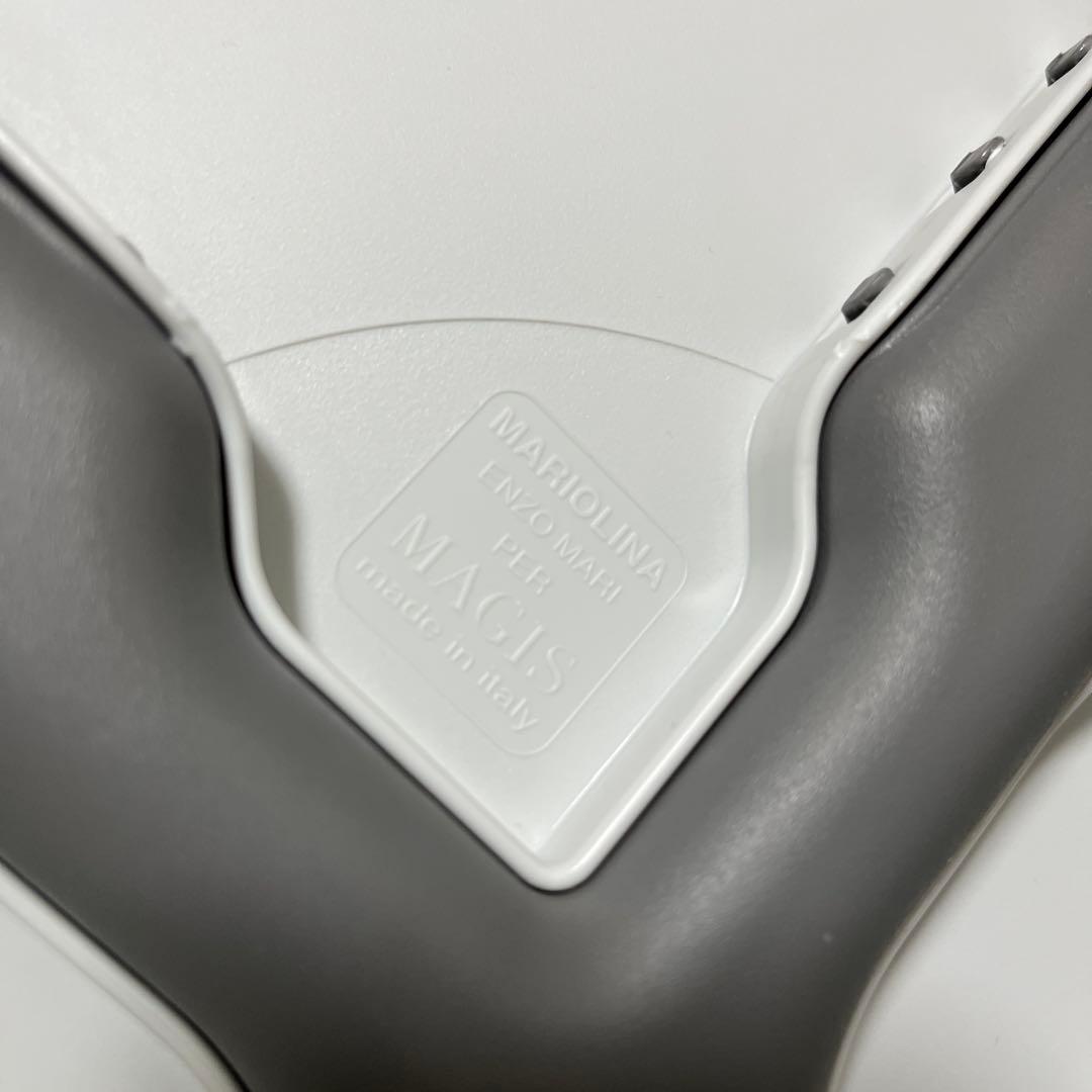 無印スチールチェア　ライトグレー