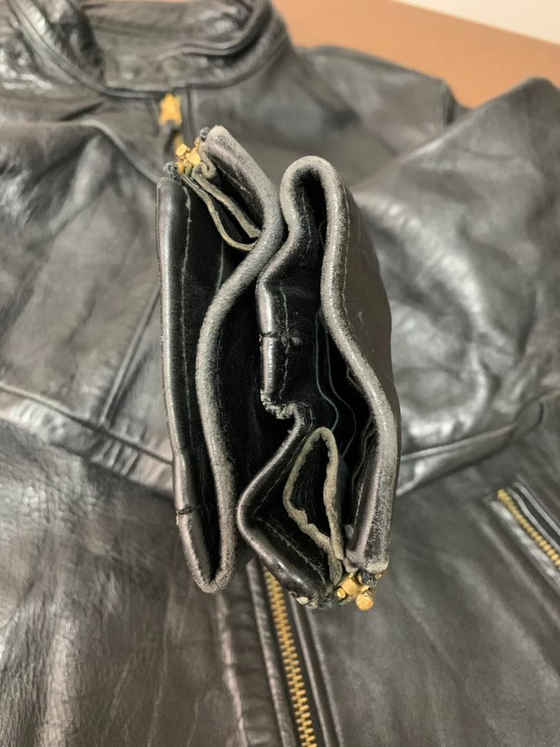 [LOST WORLD] ホースハイド シングルライダース 36 馬革 ブラック