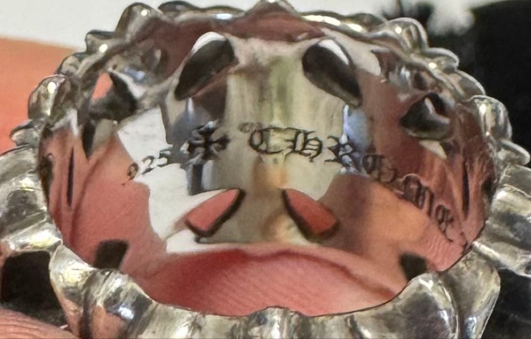 【まさくー】CHROME HEARTS セメタリークロスリング 22号 /