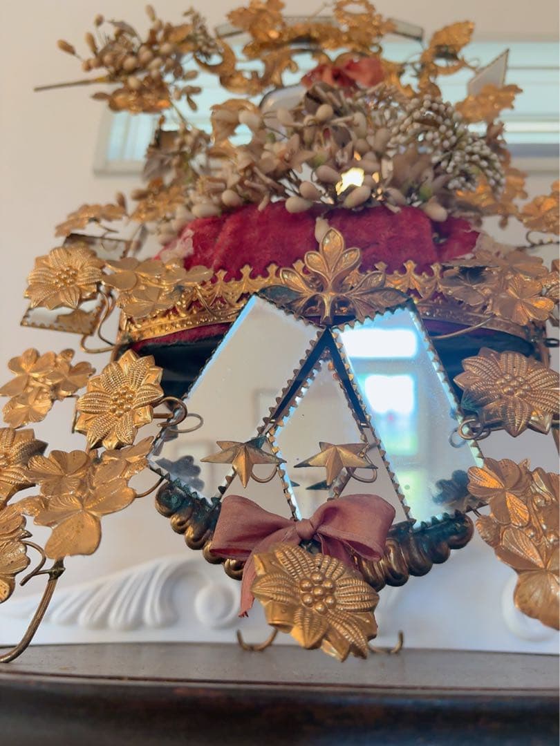 グローブドマリエ　ワックスフラワー　アンティークウエディングオブジェ