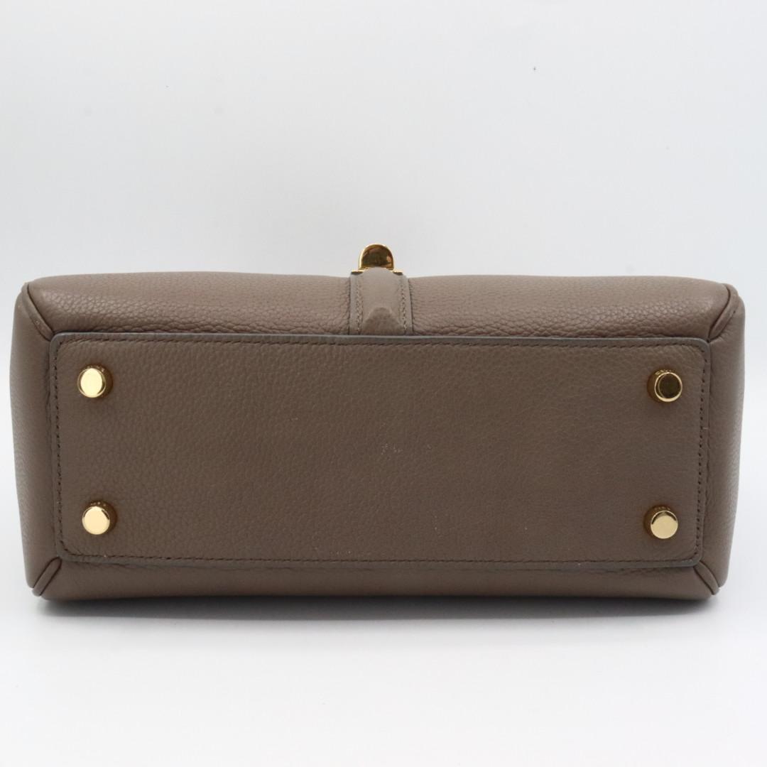 美品　セリーヌ　レザー　１６セーズ　スモール　２WAY ハンドバッグ　グレージュ