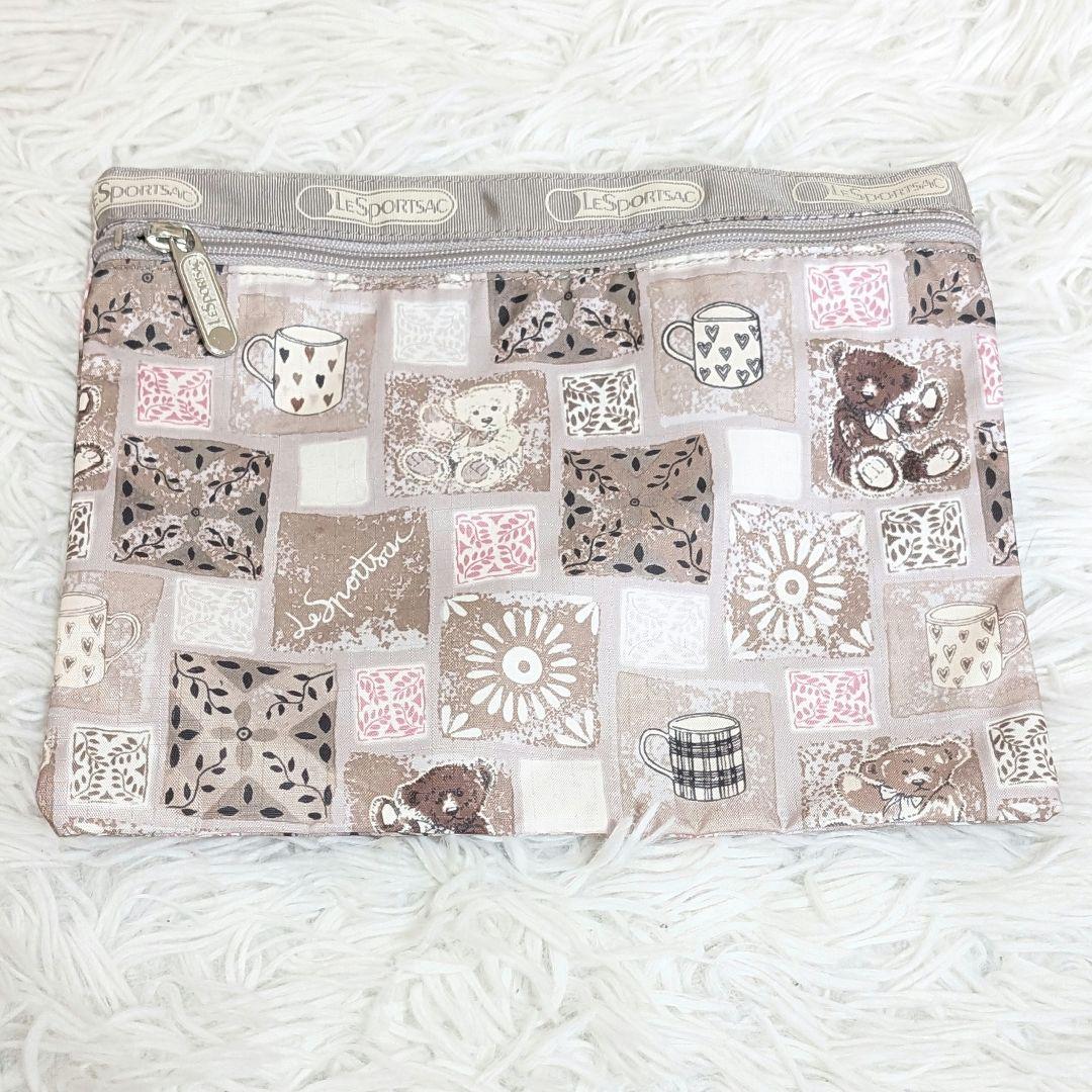 【極美品】レスポートサック ラージ ウィークエンダー　ボストンバッグ テディベア