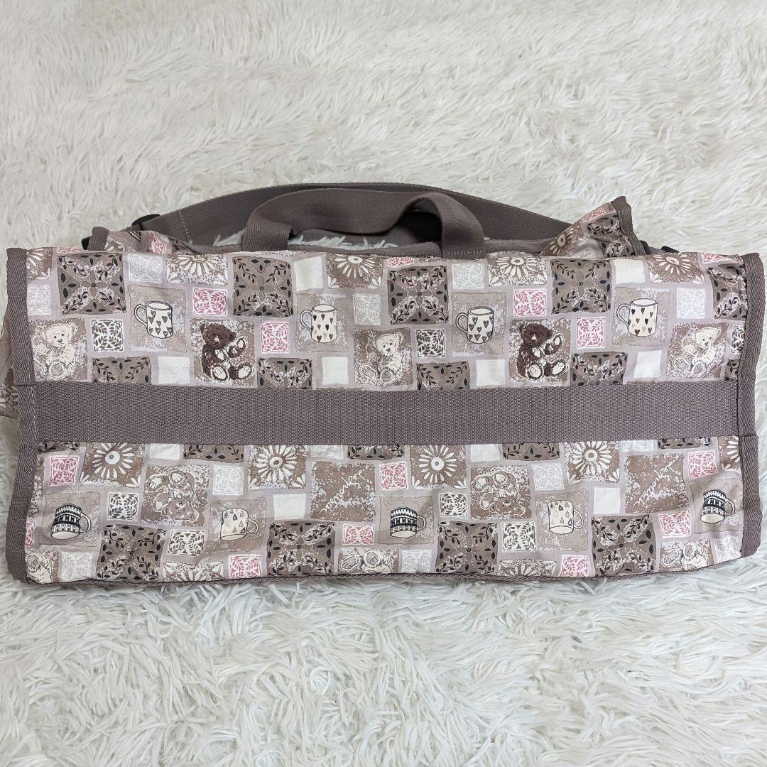 【極美品】レスポートサック ラージ ウィークエンダー　ボストンバッグ テディベア