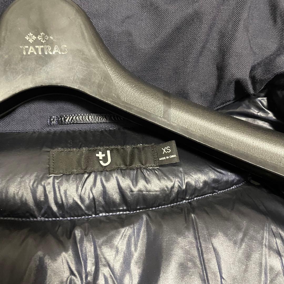 極美品　ユニクロ　ジルサンダー　ハイブリッド　ダウン　コート ネイビー