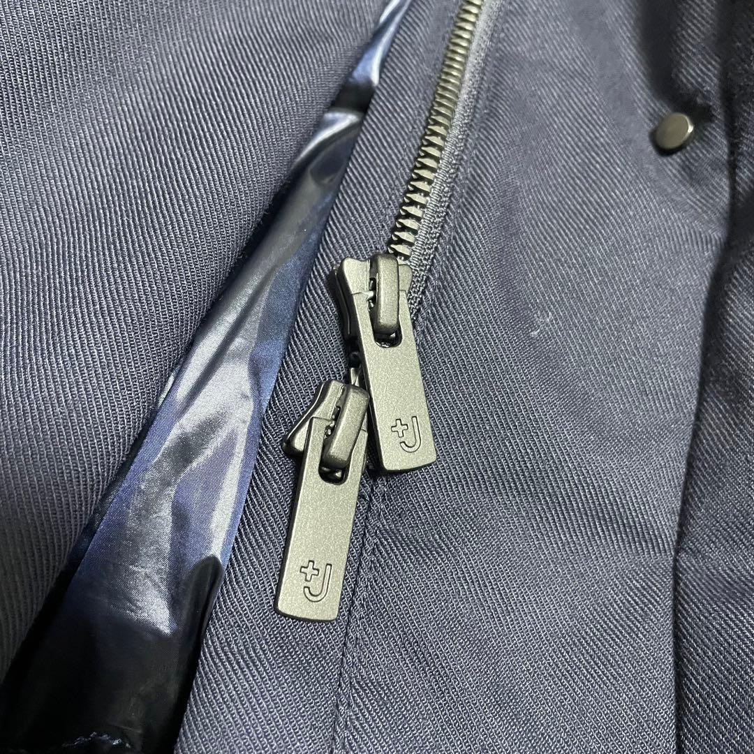 極美品　ユニクロ　ジルサンダー　ハイブリッド　ダウン　コート ネイビー