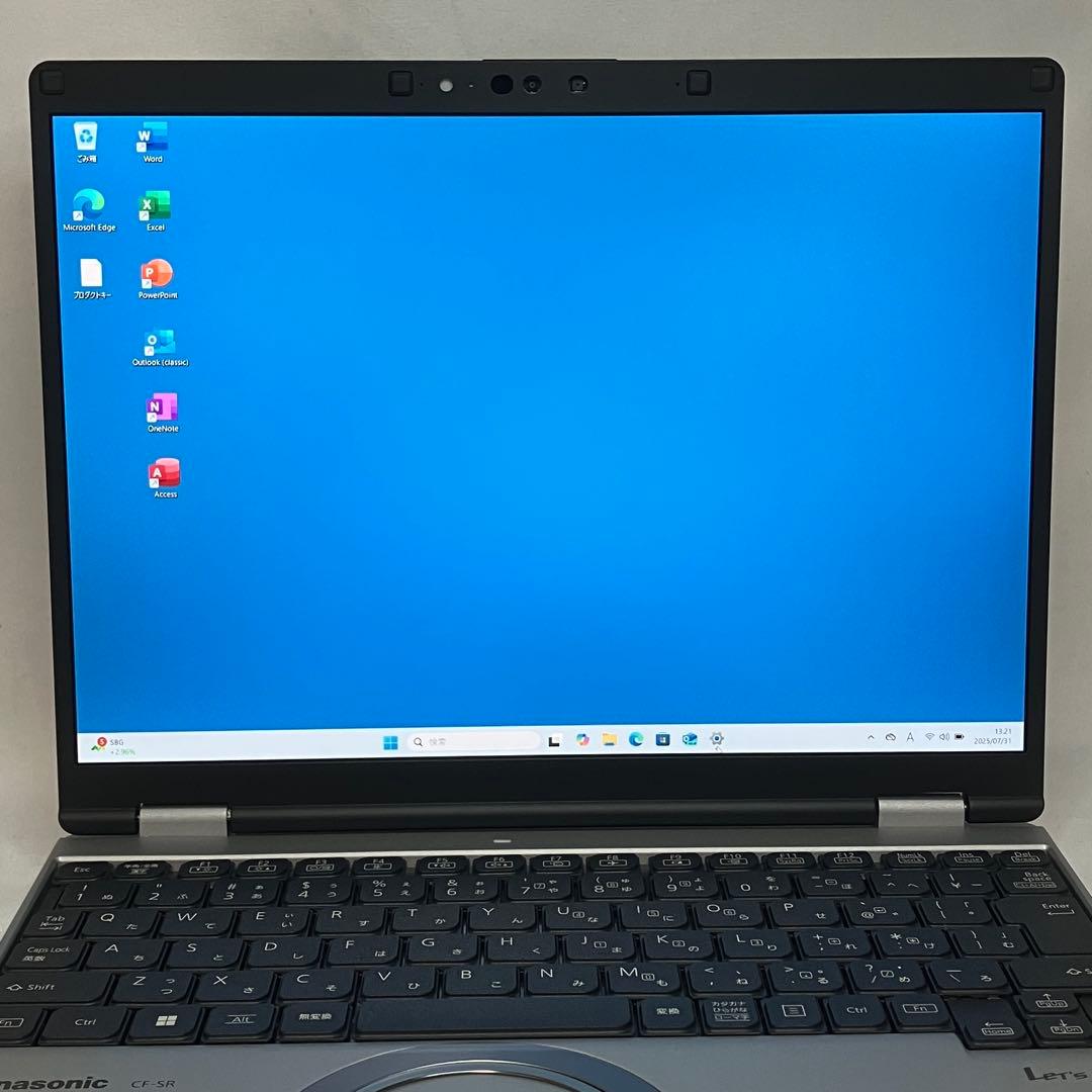 美品 累積 210時間 Let's note SR4 第13世代 i5 16GB