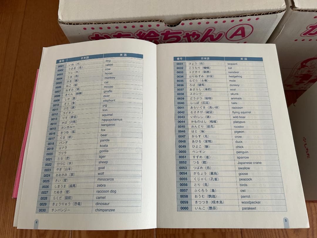 かな絵ちゃん 七田式絵カード A( 0001-0600)B(0601-1200)