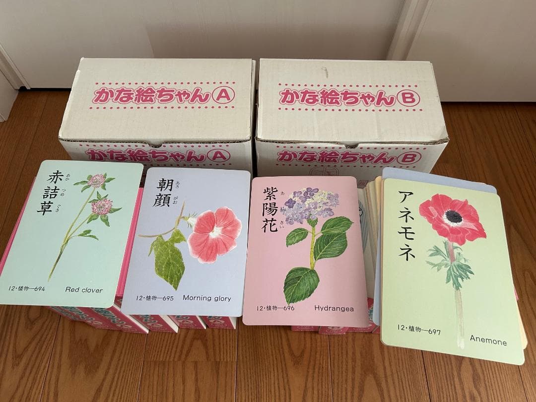 かな絵ちゃん 七田式絵カード A( 0001-0600)B(0601-1200)