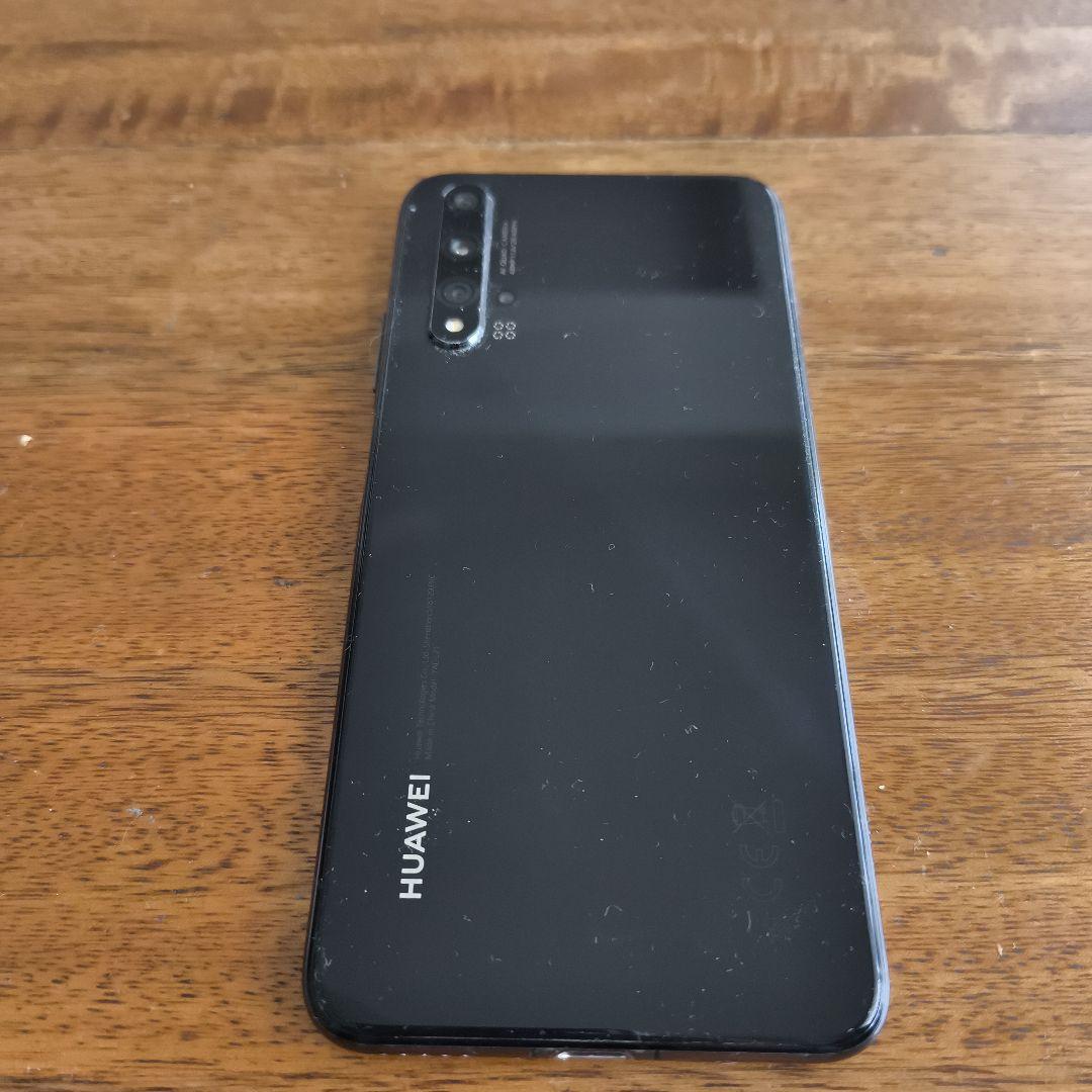 HUAWEI nova5T ブラック 本体 画面割れあり