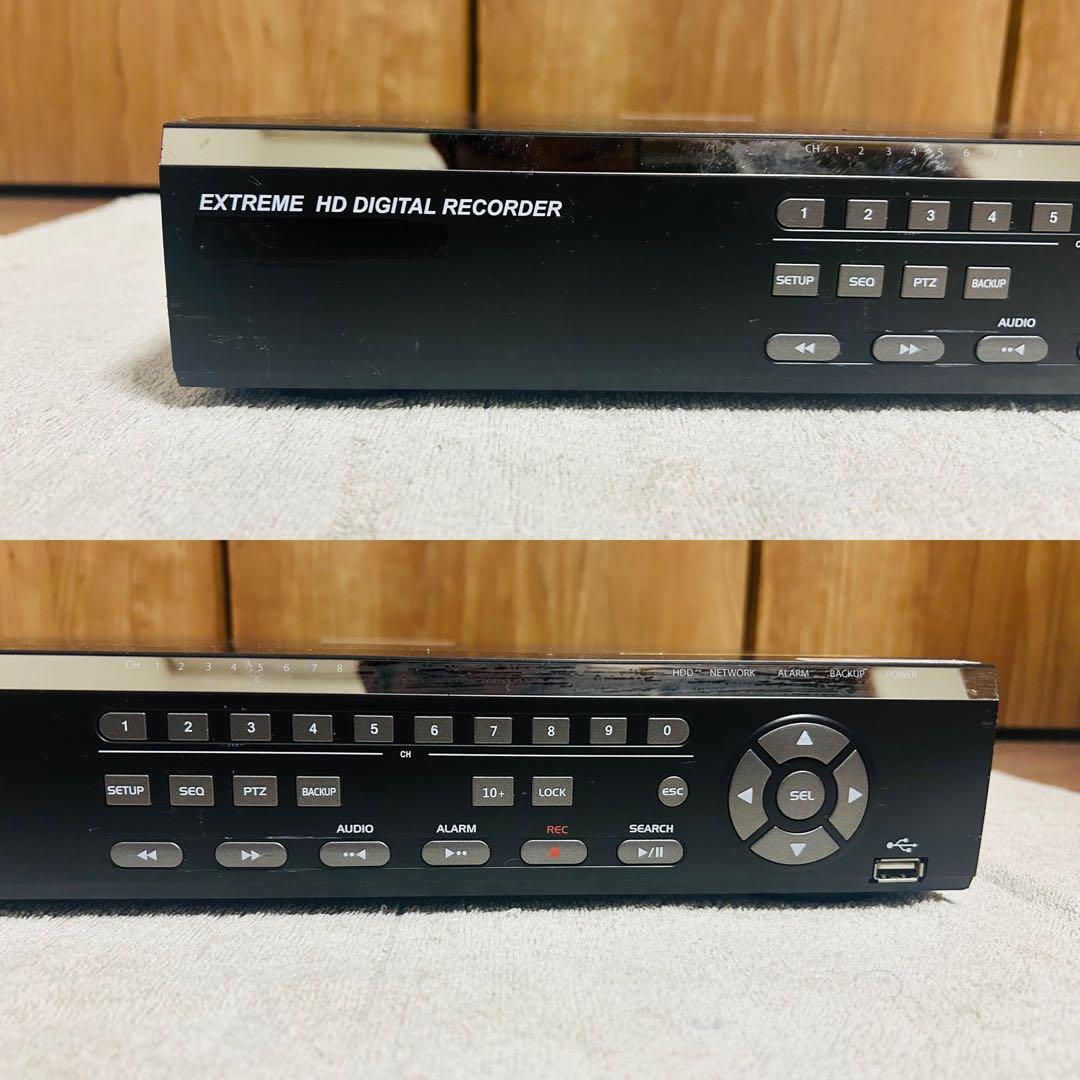 【高画質】フルHD防犯カメラ一式セット(レコーダー カメラ3台 電源ユニット)