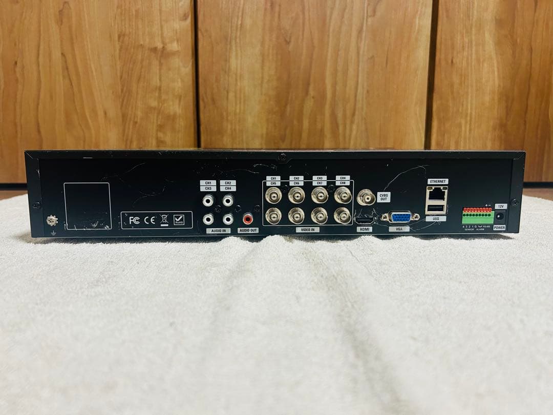 【高画質】フルHD防犯カメラ一式セット(レコーダー カメラ3台 電源ユニット)