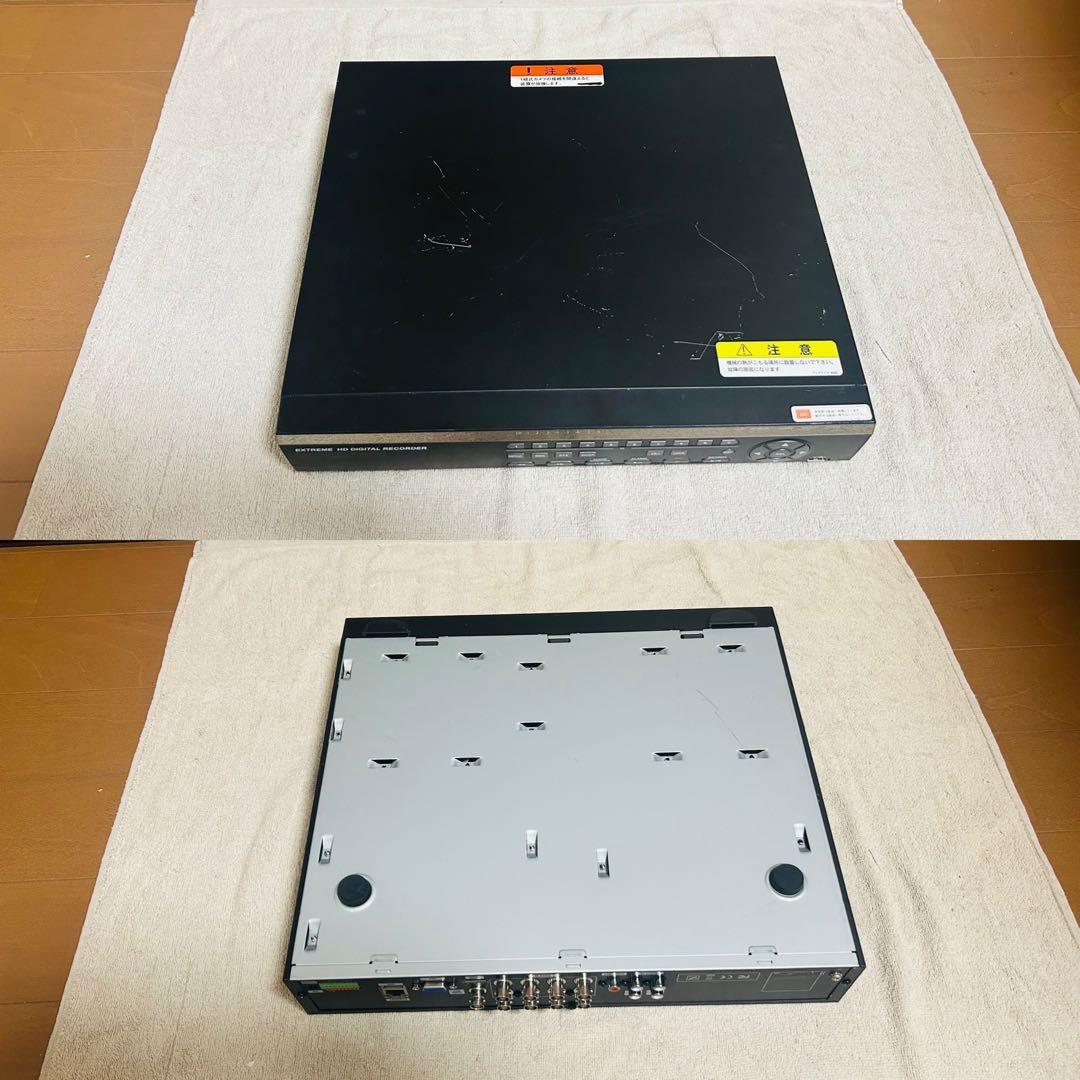 【高画質】フルHD防犯カメラ一式セット(レコーダー カメラ3台 電源ユニット)