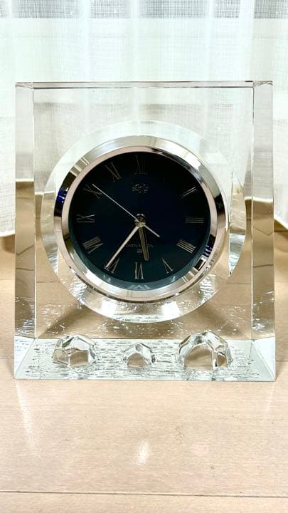 HOYA ホヤ　特大クリスタル　置き時計　クリスタルガラス　重さ6.7キロ