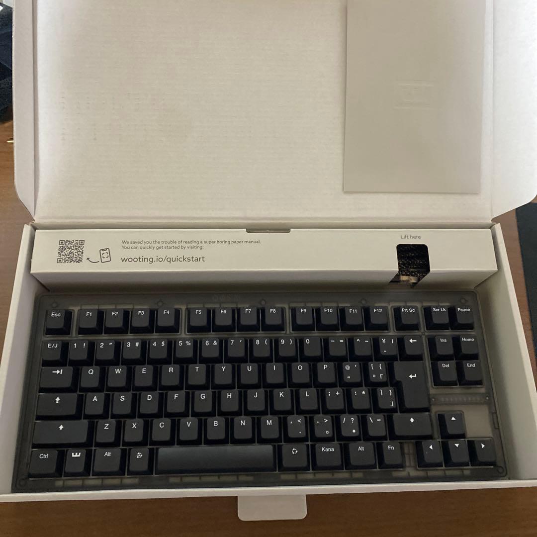 Wooting 80HE　PCR Plastic Ghost　日本語配列