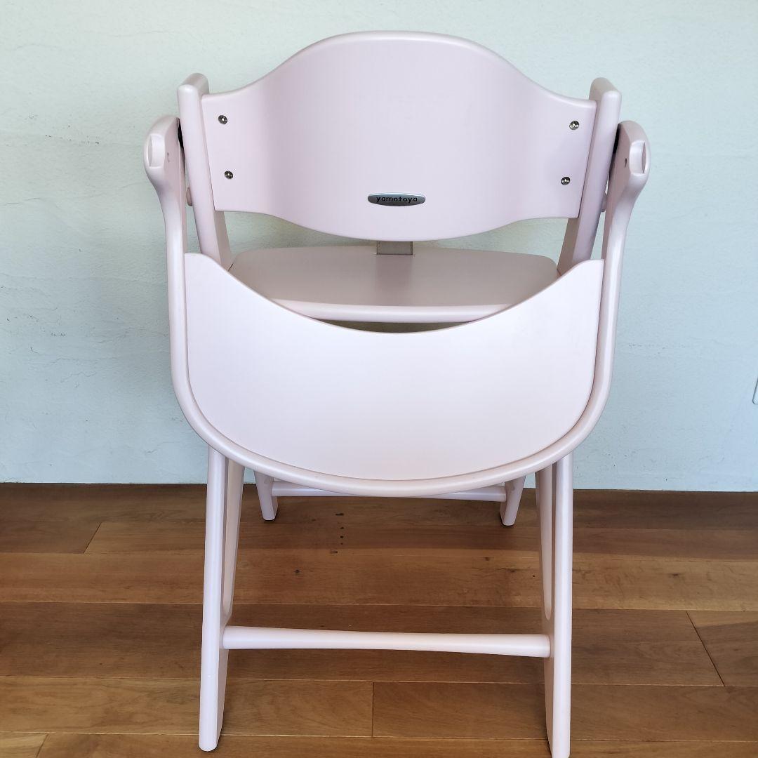極美品✨ 大和屋 YAMATOYA アッフルチェア ミルキーピンク ベビーチェア
