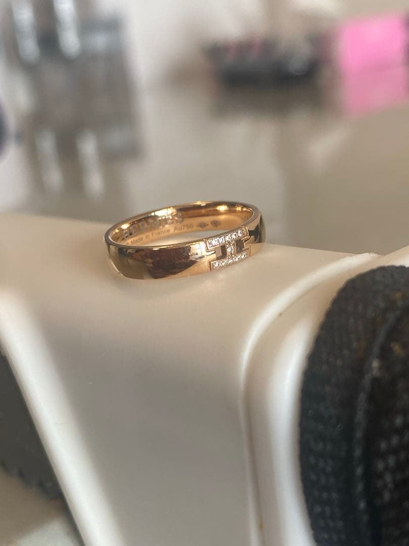 レ*ン様 美品！エルメス HERMES リング 《エヴァー・ヘラクレス》ウェディ