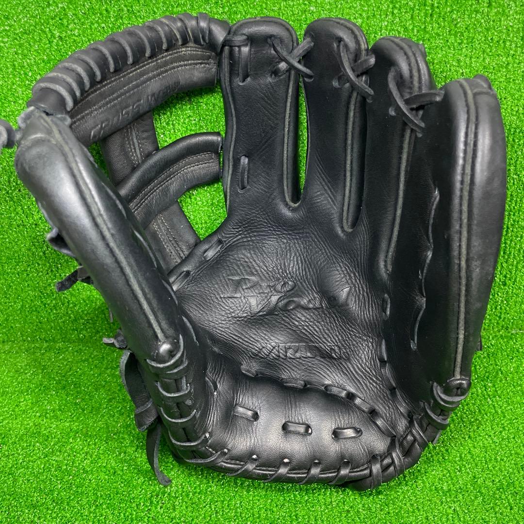 ミズノ ビューリーグ 軟式用 内野手用 大人用 日本製 ビッグM 折り返しハーフ