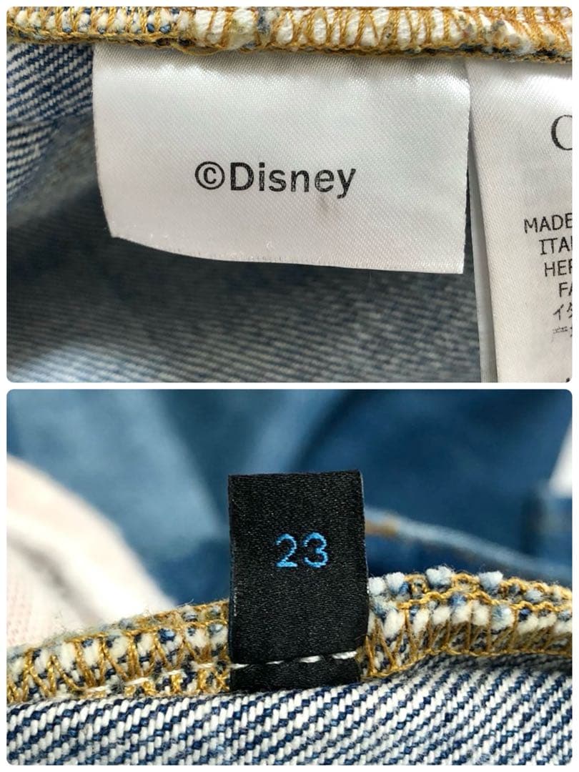 【希少 未使用級】GUCCI デニム Disney ドナルド ハイウエスト 23