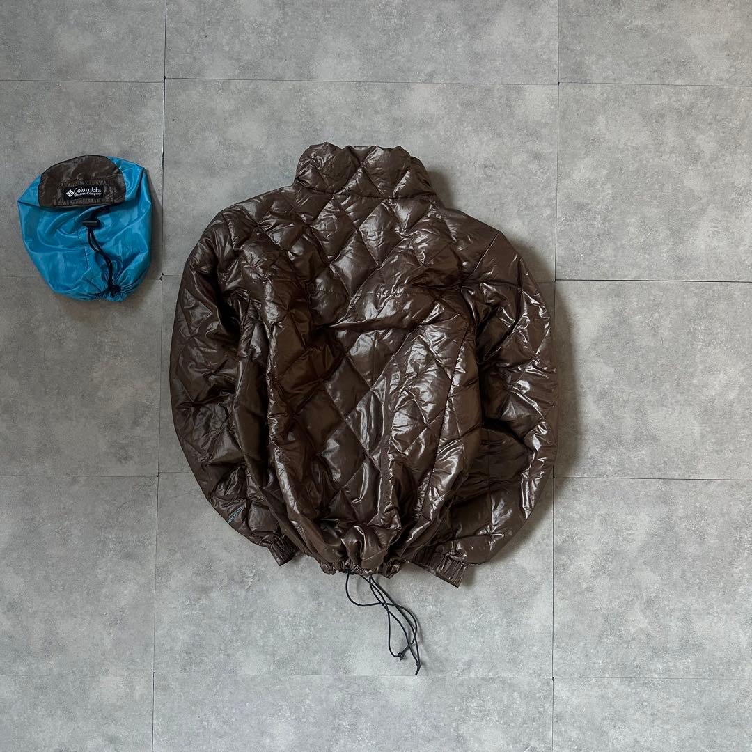 【超希少⭐️】極暖Columbia ダイヤキルティングダウンジャケット　水色