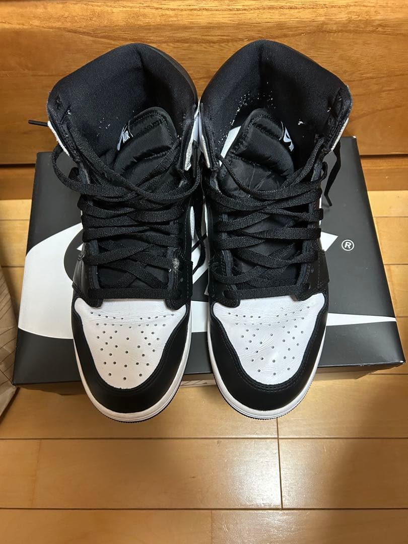 ナイキ エアジョーダン1 レトロ ハイ OG ブラック ホワイト 29.5