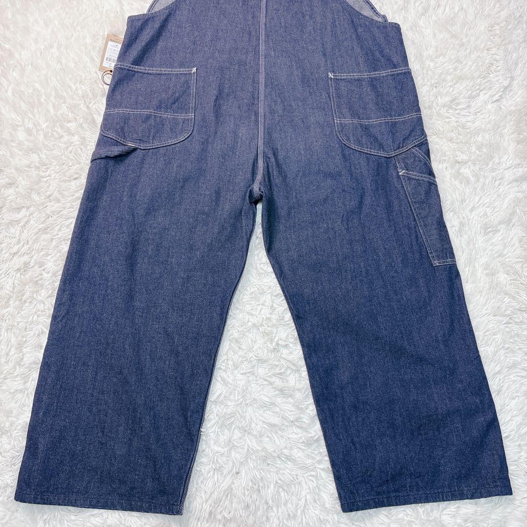 希少！ 4L Lee 濃紺　デニム　オーバーオール　ビックサイズ　ユニセックス