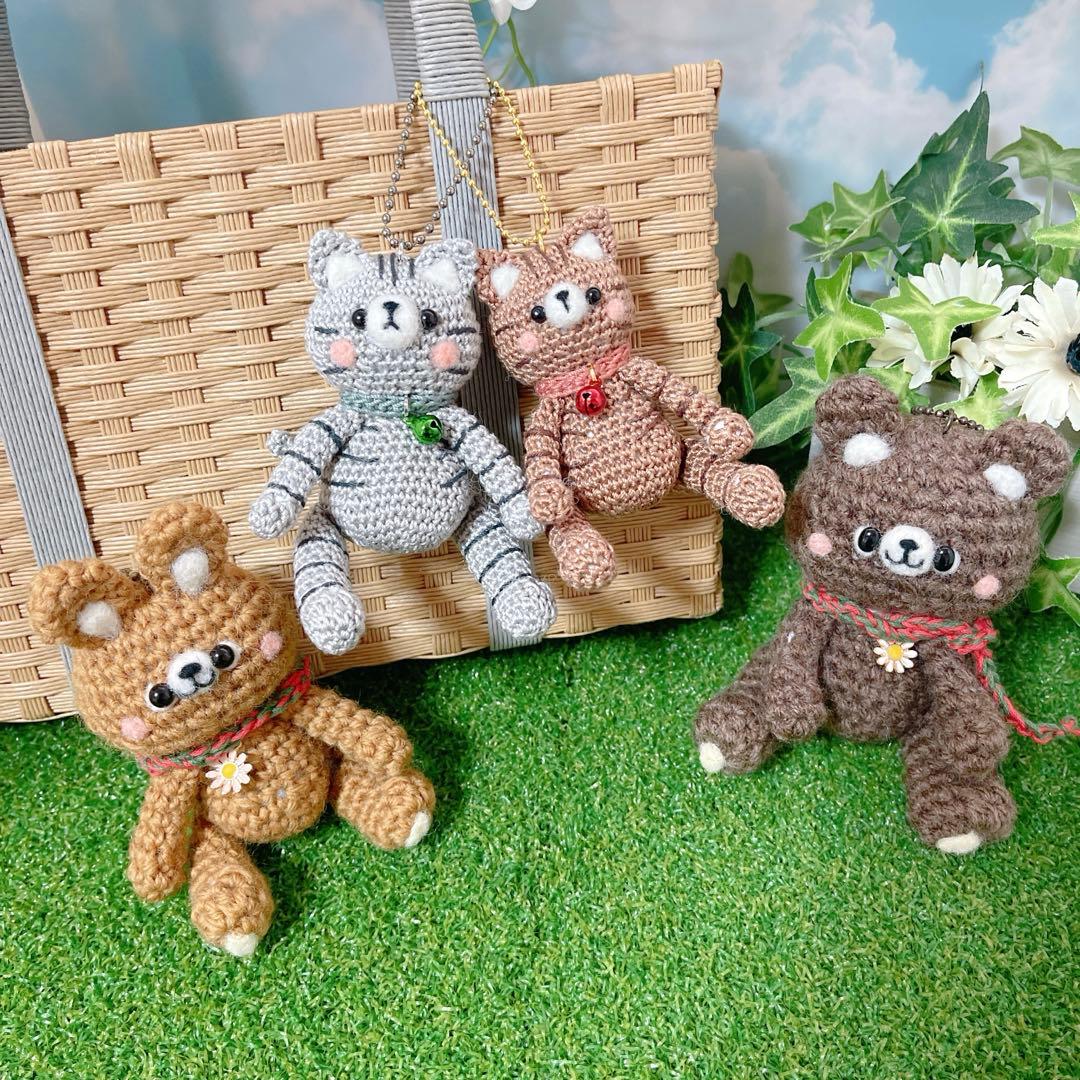 あみぐるみ　コロコロめでたい金トラちゃんと銀トラちゃん☺︎☺︎他１点