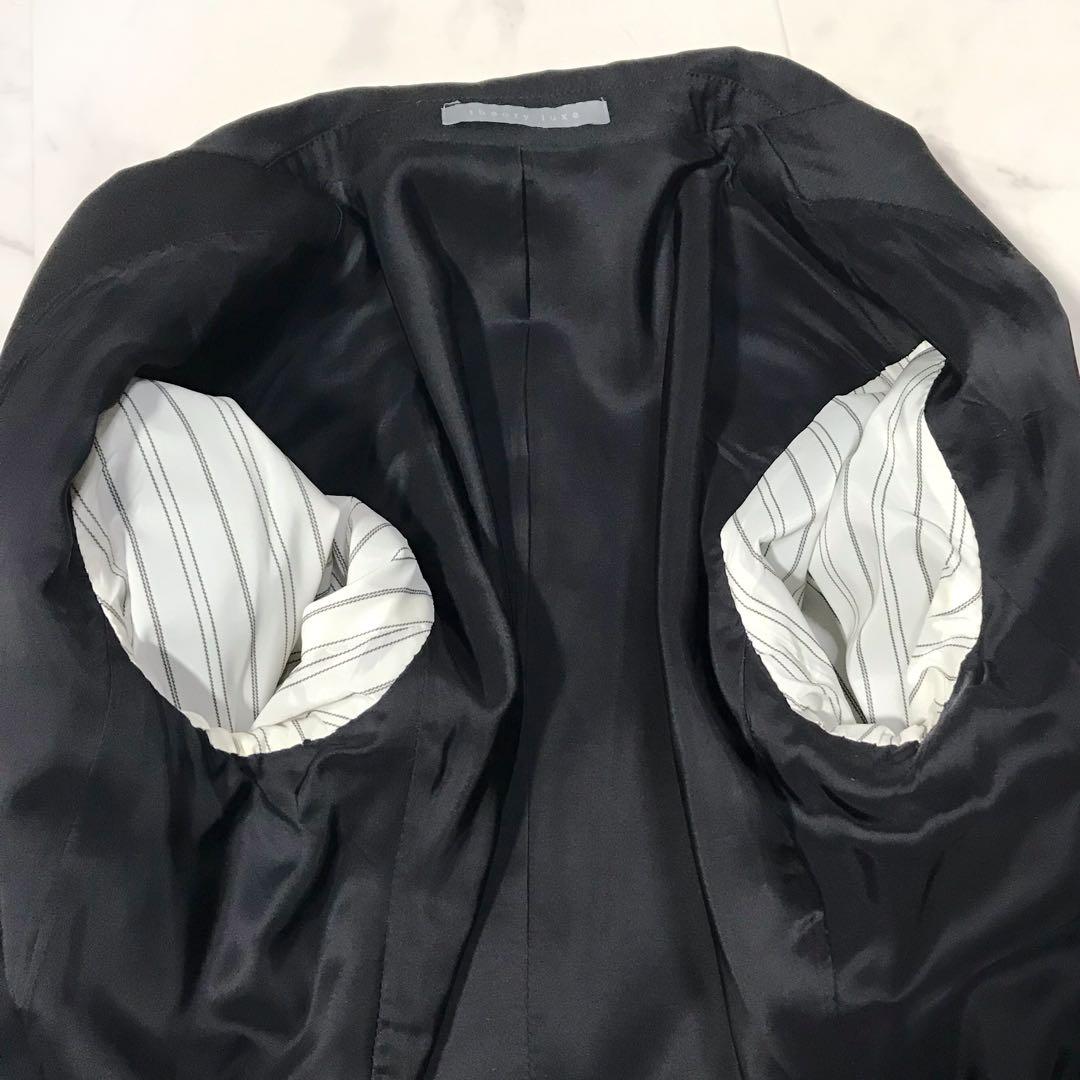 美品＊セオリーリュクスEXECUTIVEテーラードジャケットパンツスーツ 黒 M