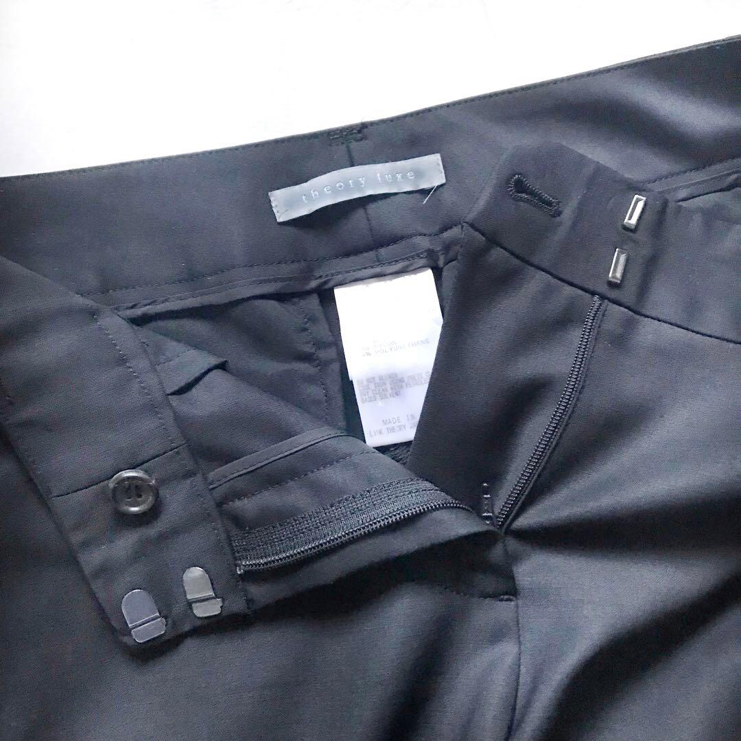 美品＊セオリーリュクスEXECUTIVEテーラードジャケットパンツスーツ 黒 M